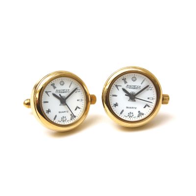 Men's Masonic Gold Plated Watch Cufflinks G412