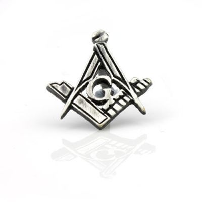 Antique Effect Masonic Lapel Pin