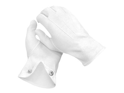 100 % White Cotton Gloves