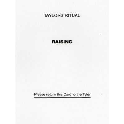 Taylor's Raising Question Card
