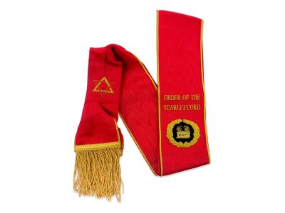 Order of the Scarlet Cord Grand Officer Sash