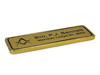 Personalised Freemason's Briefcase / Soft Case Name Plate
