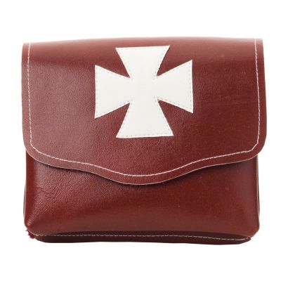 Knights Malta Real Leather Alms Bag