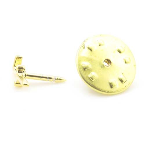 Gilt Metal Tubal Cain Masonic Lapel or Tie Pin