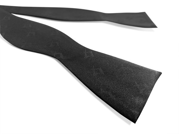 Black Freemasons 100% Silk Woven Masonic Self-Tie Bowtie