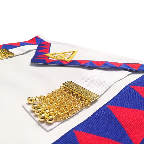 Masonic Royal Arch Companions Apron, Sash & Gold Plated Jewel with Adjustable Belt