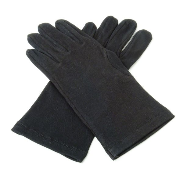 Black Cotton Knights Gloves1