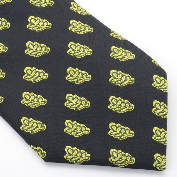 Acacia Leaf Design Masonic Polyester Woven Tie