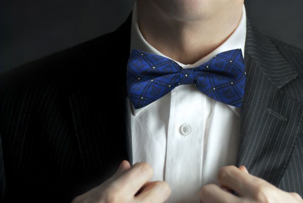 Masonic 100% Silk Woven Bowtie with G