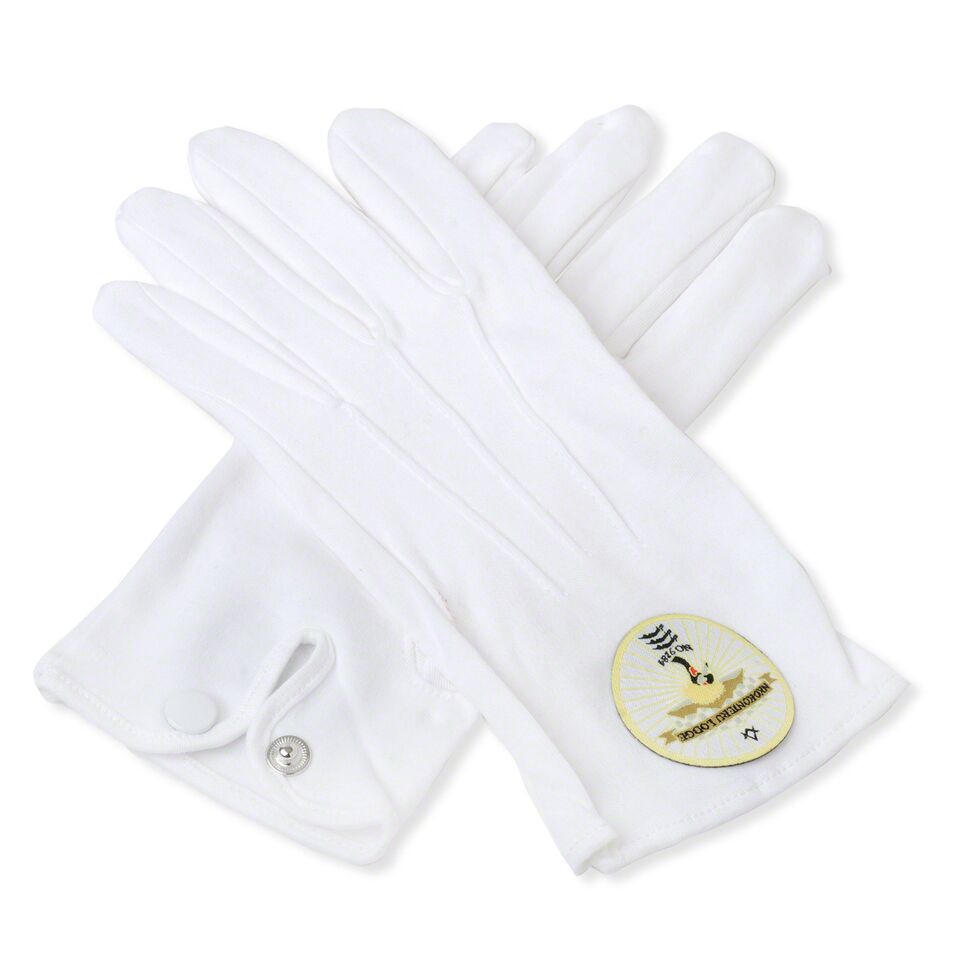 Custom Masonic Lodge Gloves